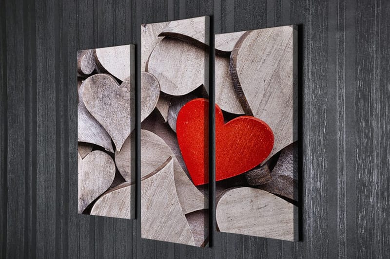 Dekorativ Canvastavla 3-Delar 45x20 cm - Flerfärgad - Inredning - Tavlor & konst - Canvastavlor