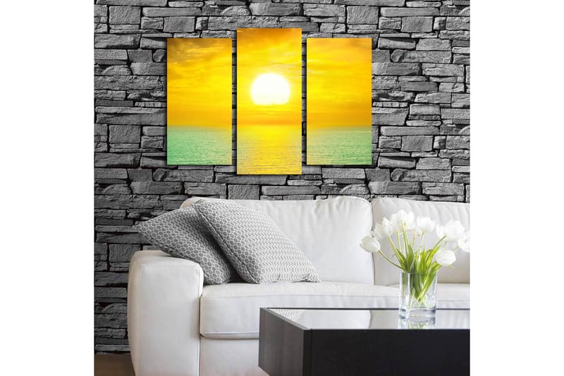 Dekorativ Canvastavla 3-Delar 45x20 cm - Flerfärgad - Inredning - Tavlor & konst - Canvastavlor