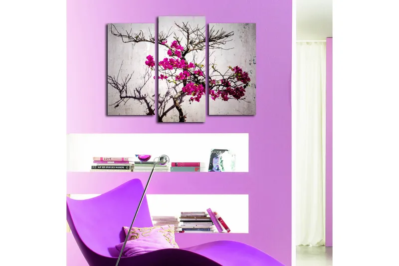 Dekorativ Canvastavla 3-Delar 45x20 cm - Flerfärgad - Inredning - Tavlor & konst - Canvastavlor