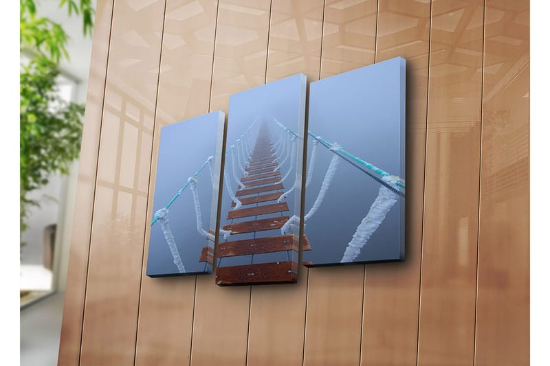 Dekorativ Canvastavla 3-Delar 45x20 cm - Flerfärgad - Inredning - Tavlor & konst - Canvastavlor
