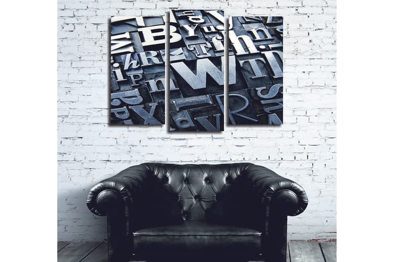 Dekorativ Canvastavla 3-Delar 45x20 cm - Flerfärgad - Inredning - Tavlor & konst - Canvastavlor