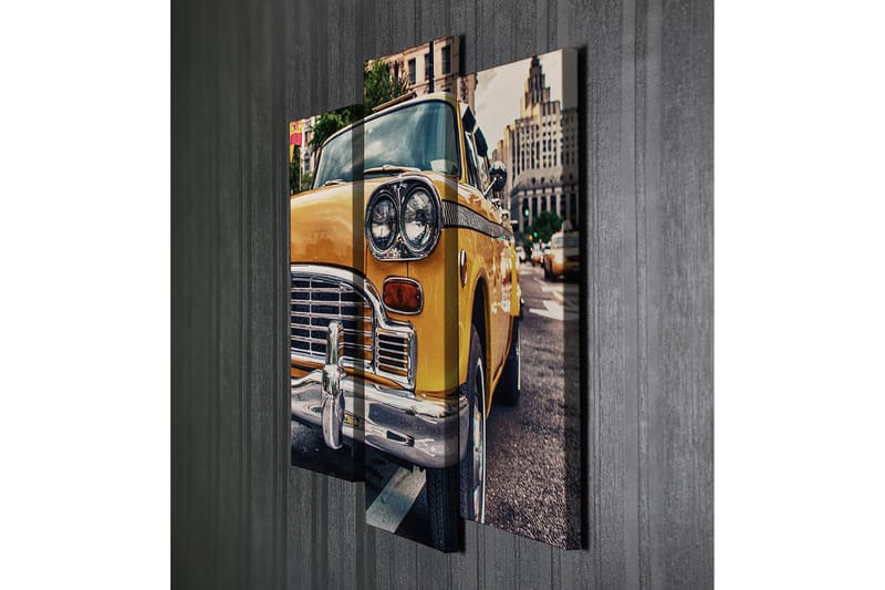 Dekorativ Canvastavla 3-Delar 45x20 cm - Flerfärgad - Inredning - Tavlor & konst - Canvastavlor