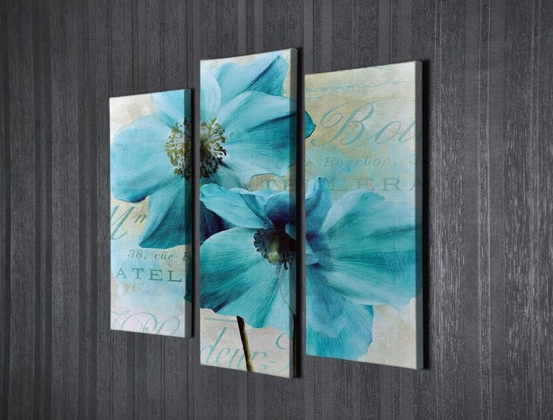 Dekorativ Canvastavla 3-Delar 45x20 cm - Flerfärgad - Inredning - Tavlor & konst - Canvastavlor