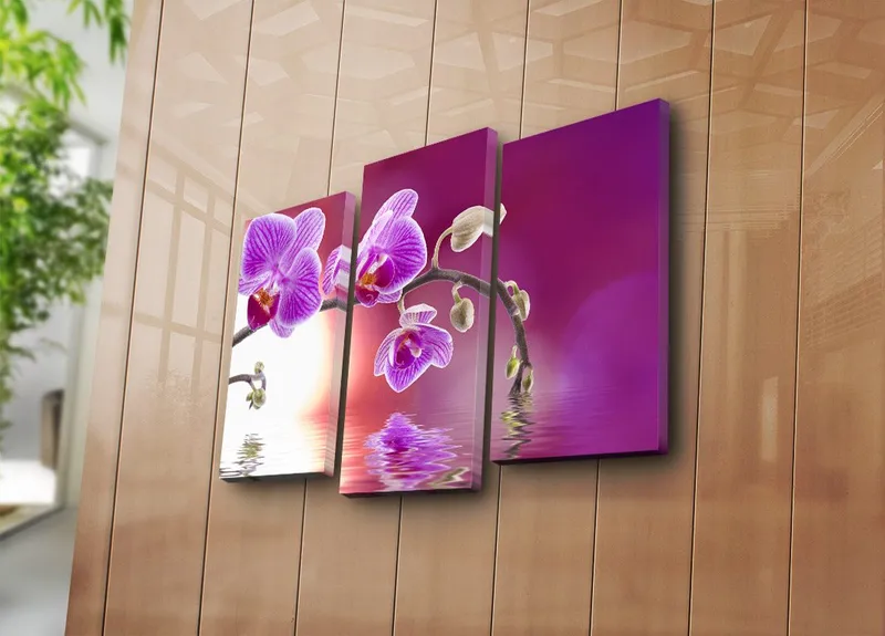 Dekorativ Canvastavla 3-Delar 45x20 cm - Flerfärgad - Inredning - Tavlor & konst - Canvastavlor