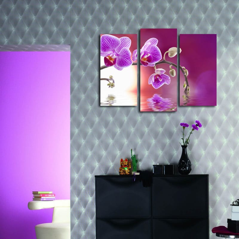 Dekorativ Canvastavla 3-Delar 45x20 cm - Flerfärgad - Inredning - Tavlor & konst - Canvastavlor