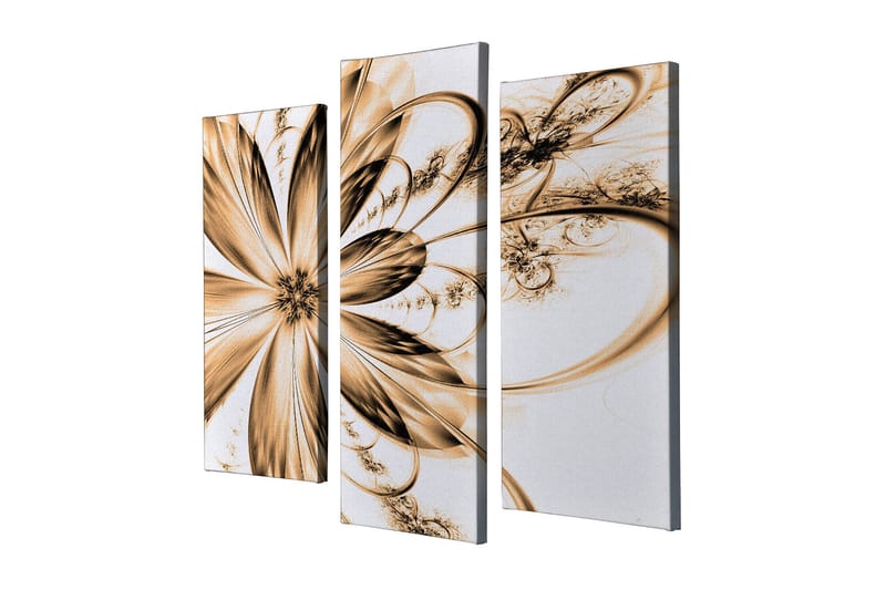 Dekorativ Canvastavla 3-Delar 45x20 cm - Flerfärgad - Inredning - Tavlor & konst - Canvastavlor