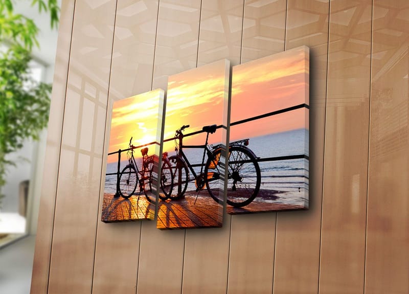 Dekorativ Canvastavla 3-Delar 45x20 cm - Flerfärgad - Inredning - Tavlor & konst - Canvastavlor