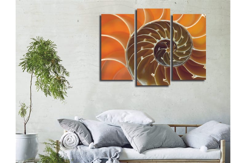 Dekorativ Canvastavla 3-Delar 45x20 cm - Flerfärgad - Inredning - Tavlor & konst - Canvastavlor