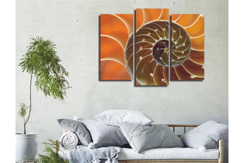Dekorativ Canvastavla 3-Delar 45x20 cm - Flerfärgad - Inredning - Tavlor & konst - Canvastavlor