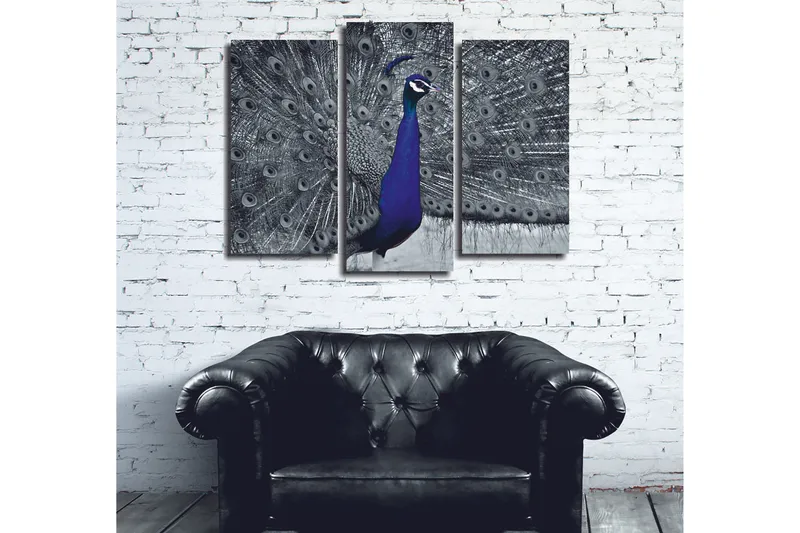 Dekorativ Canvastavla 3-Delar 45x20 cm - Flerfärgad - Inredning - Tavlor & konst - Canvastavlor