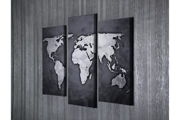 Dekorativ Canvastavla 3-Delar 45x20 cm - Flerfärgad - Inredning - Tavlor & konst - Canvastavlor