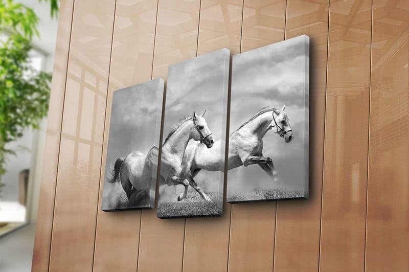 Dekorativ Canvastavla 3-Delar 45x20 cm - Flerfärgad - Inredning - Tavlor & konst - Canvastavlor