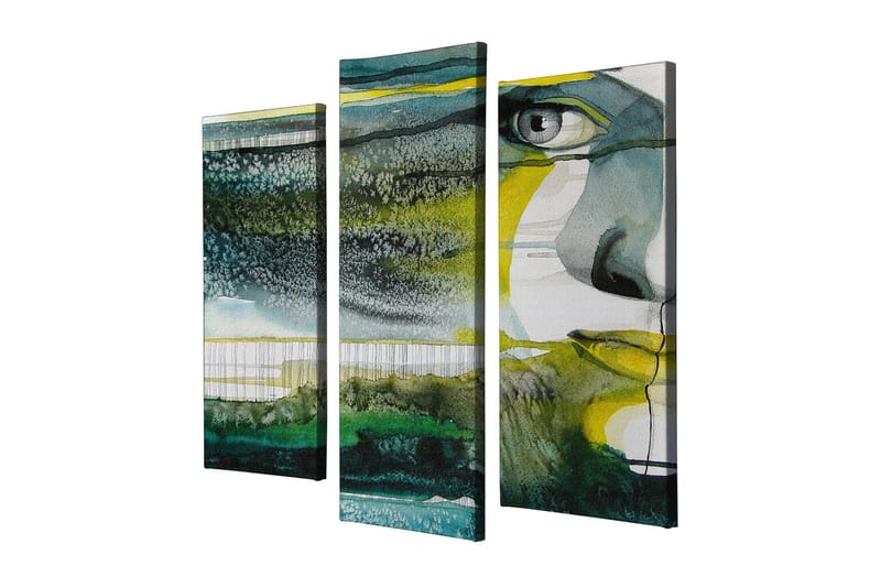 Dekorativ Canvastavla 3-Delar 45x20 cm - Flerfärgad - Inredning - Tavlor & konst - Canvastavlor