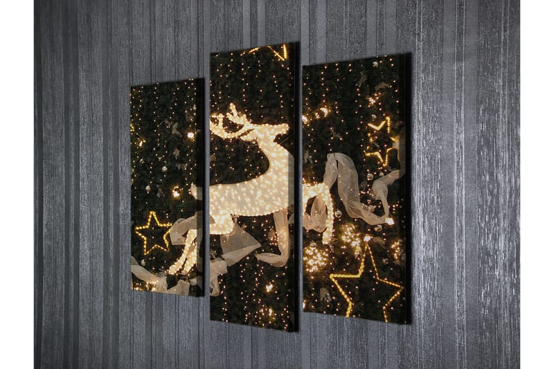 Dekorativ Canvastavla 3-Delar 45x20 cm - Flerfärgad - Inredning - Tavlor & konst - Canvastavlor