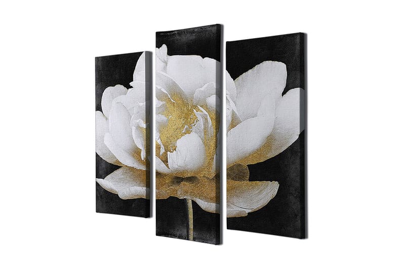 Dekorativ Canvastavla 3-Delar 45x20 cm, Flerfärgad