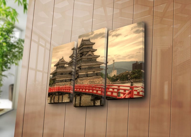 Dekorativ Canvastavla 3-Delar 45x20 cm - Flerfärgad - Inredning - Tavlor & konst - Canvastavlor