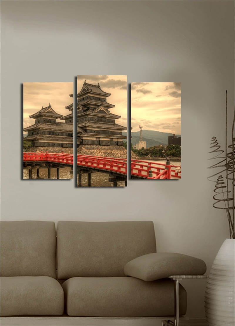 Dekorativ Canvastavla 3-Delar 45x20 cm - Flerfärgad - Inredning - Tavlor & konst - Canvastavlor