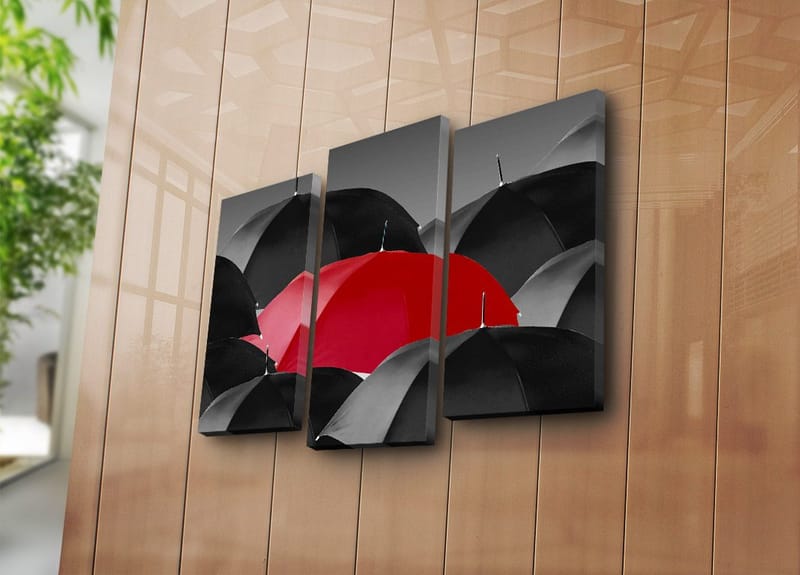 Dekorativ Canvastavla 3-Delar 45x20 cm - Flerfärgad - Inredning - Tavlor & konst - Canvastavlor