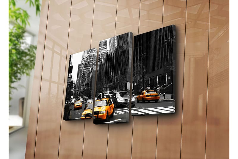 Dekorativ Canvastavla 3-Delar 45x20 cm - Flerfärgad - Inredning - Tavlor & konst - Canvastavlor