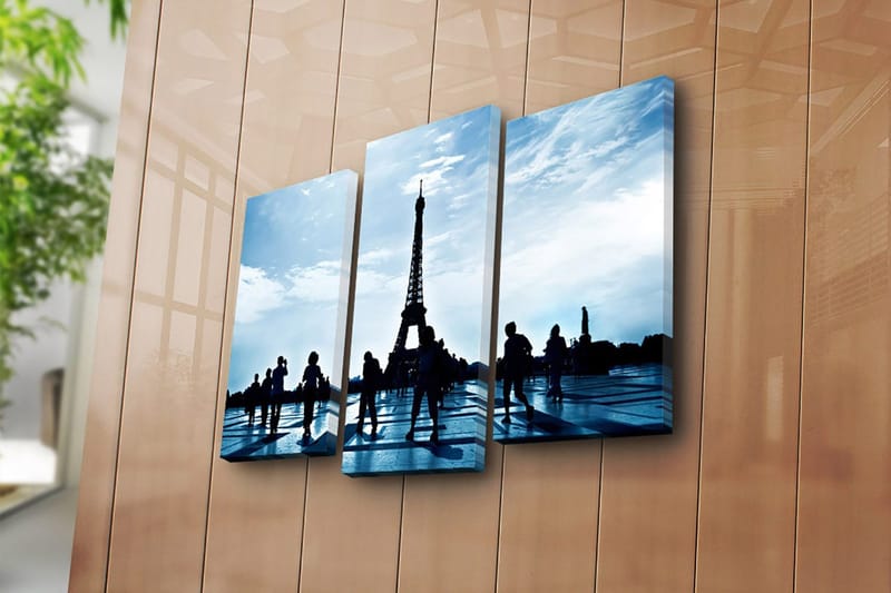 Dekorativ Canvastavla 3-Delar 45x20 cm - Flerfärgad - Inredning - Tavlor & konst - Canvastavlor