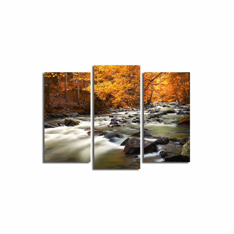 Dekorativ Canvastavla 3-Delar 45x20 cm - Flerfärgad - Inredning - Tavlor & konst - Canvastavlor