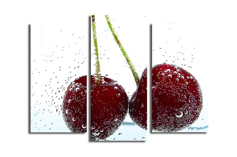 Dekorativ Canvastavla 3-Delar 45x20 cm, Flerfärgad