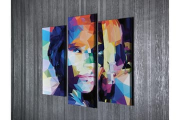 Dekorativ Canvastavla 3-Delar 45x20 cm - Flerfärgad - Inredning - Tavlor & konst - Canvastavlor