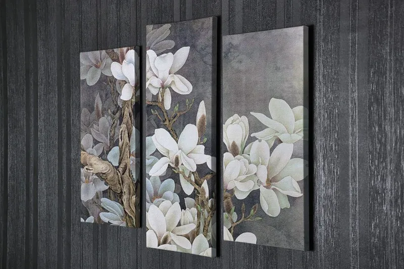 Dekorativ Canvastavla 3-Delar 45x20 cm - Flerfärgad - Inredning - Tavlor & konst - Canvastavlor