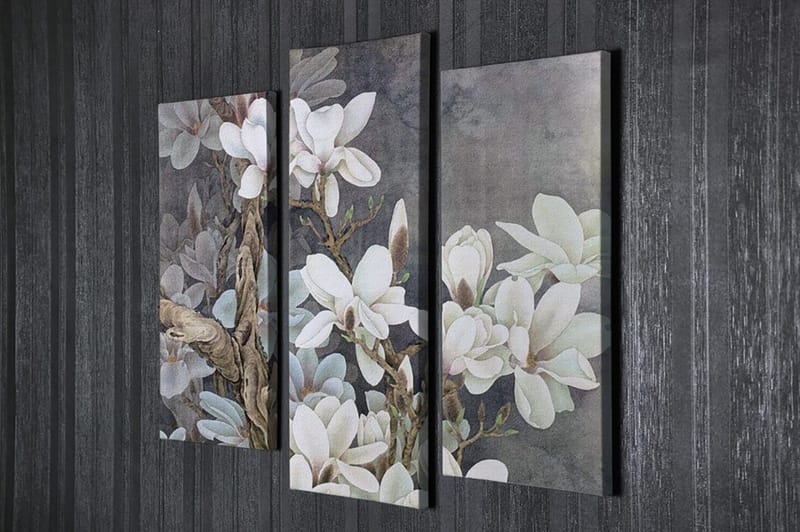 Dekorativ Canvastavla 3-Delar 45x20 cm - Flerfärgad - Inredning - Tavlor & konst - Canvastavlor