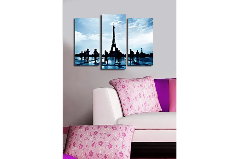 Dekorativ Canvastavla 3-Delar 45x20 cm - Flerfärgad - Inredning - Tavlor & konst - Canvastavlor