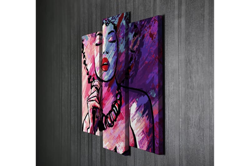 Dekorativ Canvastavla 3-Delar 45x20 cm - Flerfärgad - Inredning - Tavlor & konst - Canvastavlor