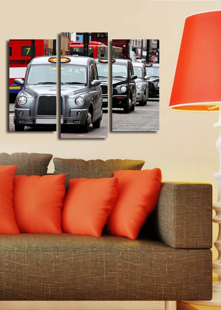 Dekorativ Canvastavla 3-Delar 45x20 cm - Flerfärgad - Inredning - Tavlor & konst - Canvastavlor