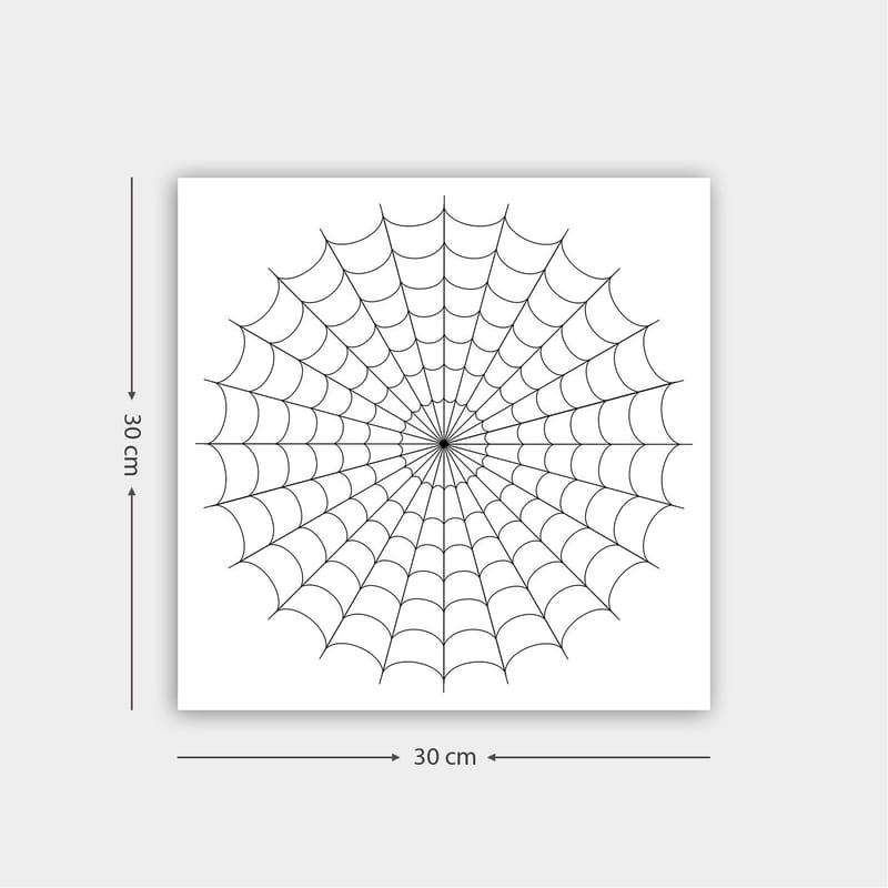 Dekorativ Canvastavla 30x30 cm, Vit|Svart