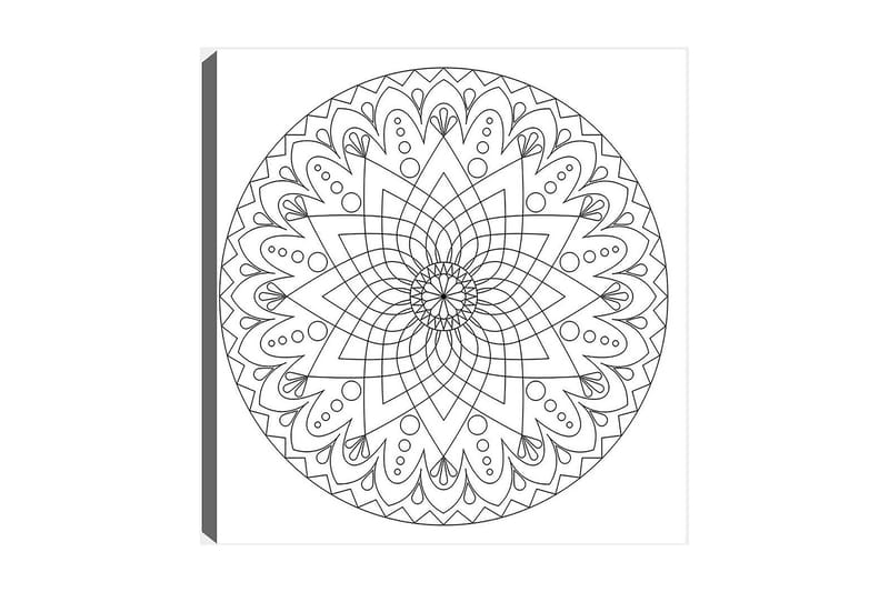 Dekorativ Canvastavla 30x30 cm - Vit|Svart - Inredning - Tavlor & konst - Canvastavlor