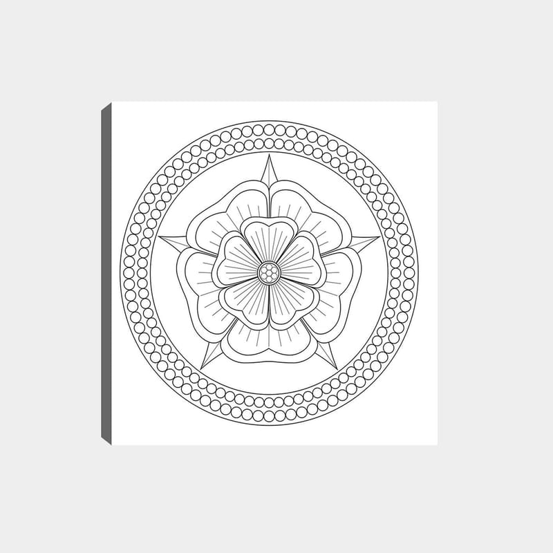 Dekorativ Canvastavla 30x30 cm - Vit|Svart - Inredning - Tavlor & konst - Canvastavlor