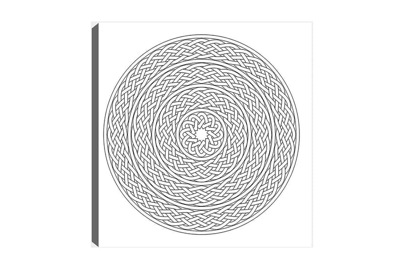 Dekorativ Canvastavla 30x30 cm - Vit|Svart - Inredning - Tavlor & konst - Canvastavlor