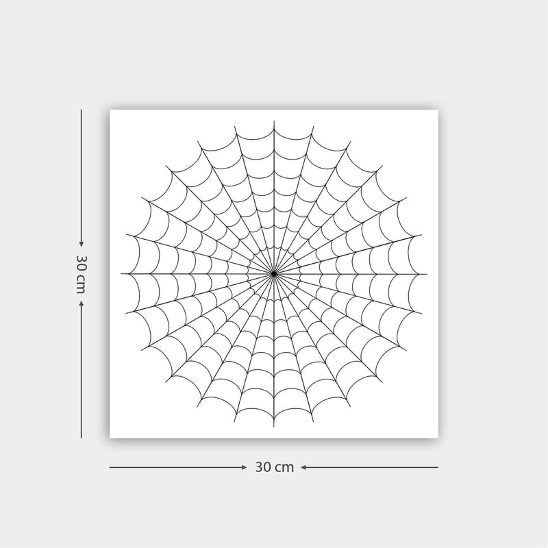 Dekorativ Canvastavla 30x30 cm - Vit|Svart - Inredning - Tavlor & konst - Canvastavlor