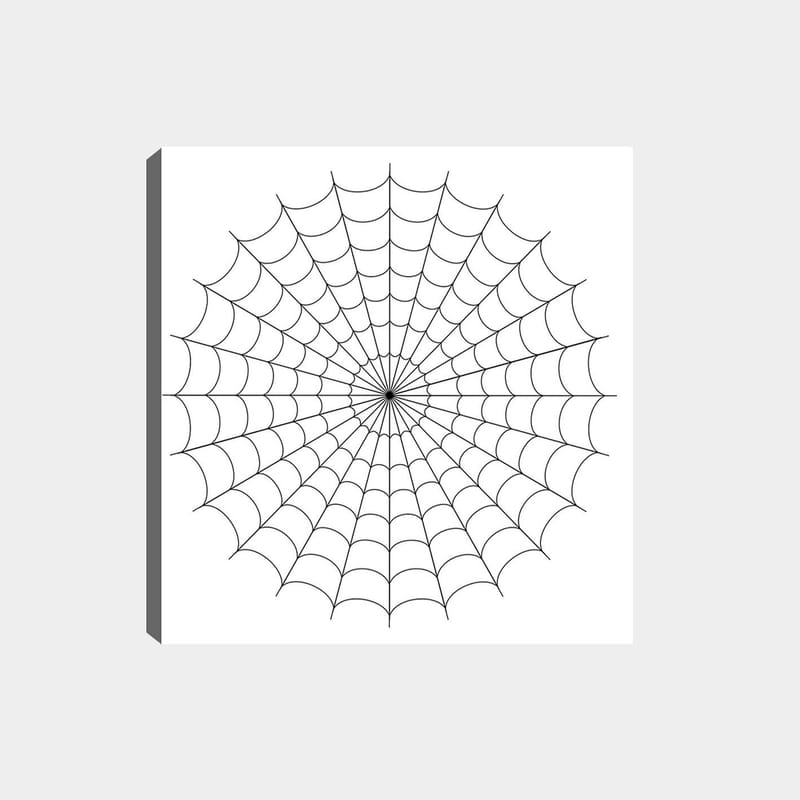 Dekorativ Canvastavla 30x30 cm - Vit|Svart - Inredning - Tavlor & konst - Canvastavlor