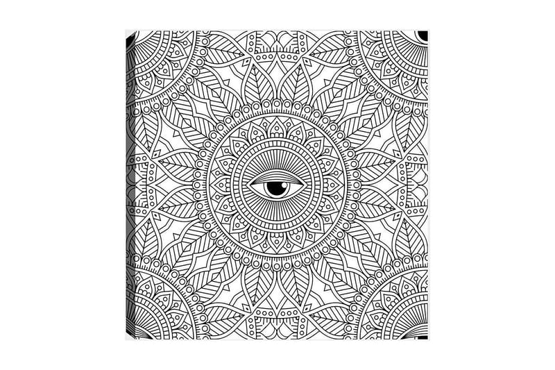 Dekorativ Canvastavla 30x30 cm - Vit|Svart - Inredning - Tavlor & konst - Canvastavlor