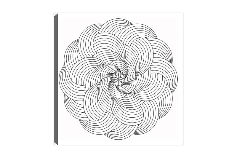 Dekorativ Canvastavla 30x30 cm - Vit|Svart - Inredning - Tavlor & konst - Canvastavlor