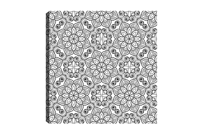 Dekorativ Canvastavla 30x30 cm - Vit|Svart - Inredning - Tavlor & konst - Canvastavlor