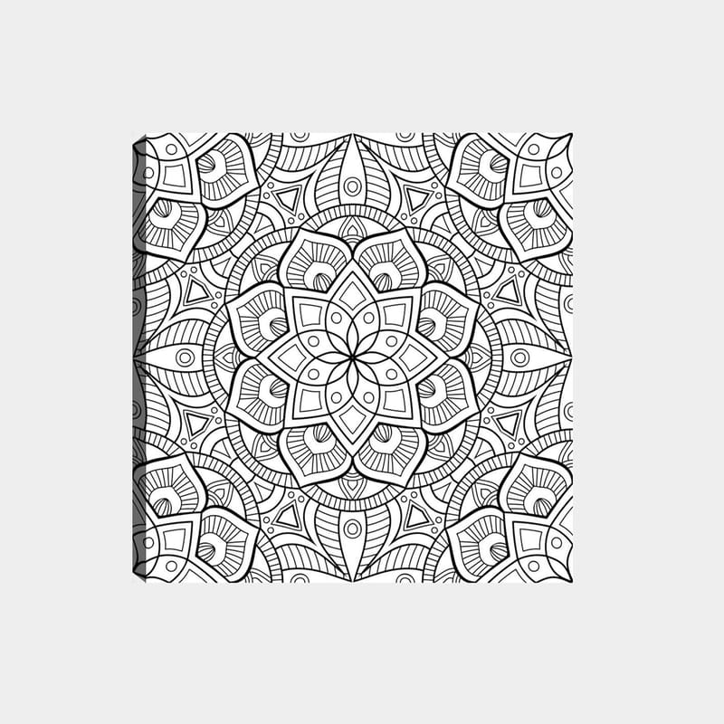 Dekorativ Canvastavla 30x30 cm - Vit|Svart - Inredning - Tavlor & konst - Canvastavlor