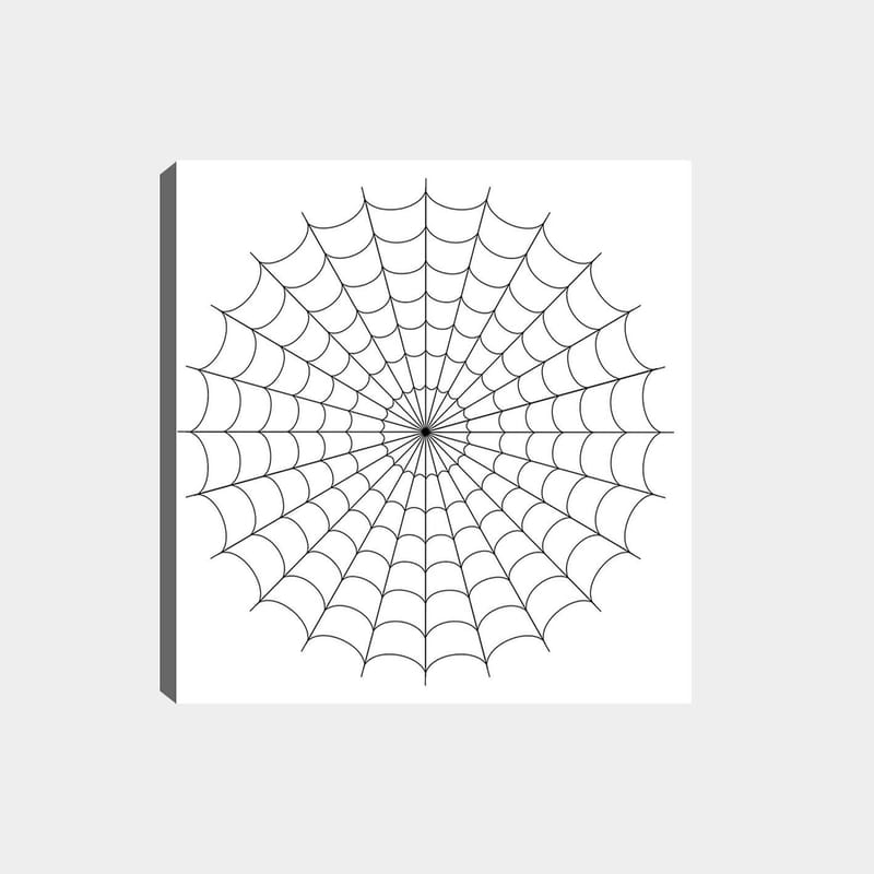 Dekorativ Canvastavla 30x30 cm - Vit|Svart - Inredning - Tavlor & konst - Canvastavlor