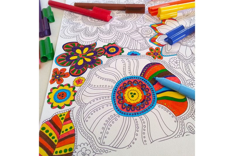 Dekorativ Canvastavla 30x30 cm - Vit|Svart - Inredning - Tavlor & konst - Canvastavlor