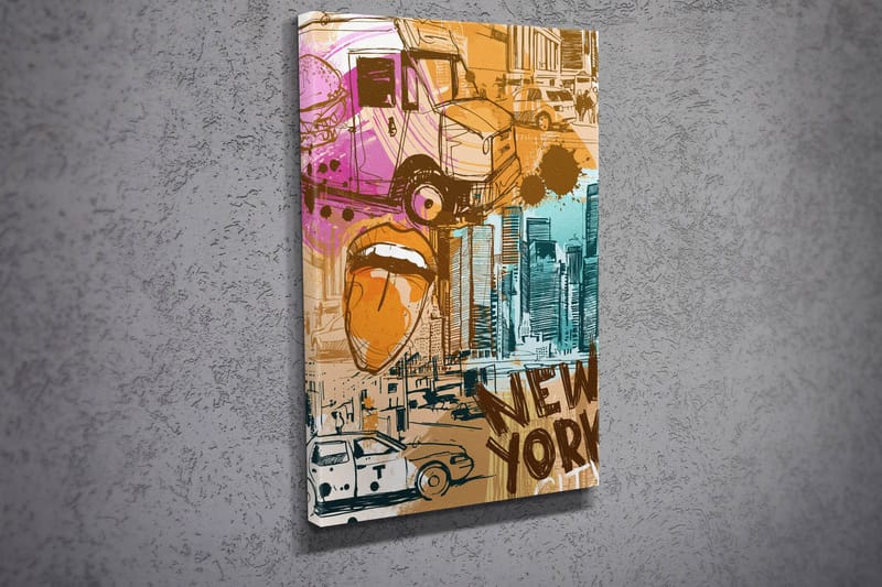 Dekorativ Canvastavla 30x40 cm - Flerfärgad - Inredning - Tavlor & konst - Canvastavlor