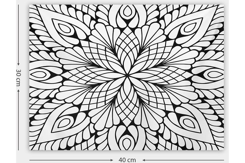 Dekorativ Canvastavla 30x40 cm - Vit|Svart - Inredning - Tavlor & konst - Canvastavlor