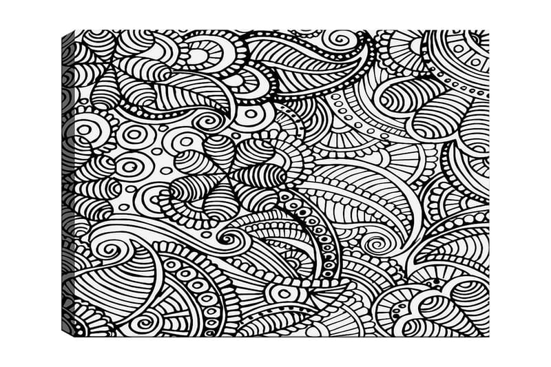 Dekorativ Canvastavla 30x40 cm - Vit|Svart - Inredning - Tavlor & konst - Canvastavlor