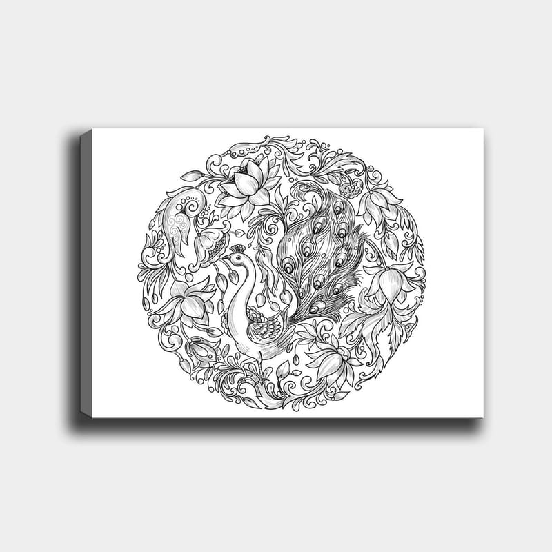 Dekorativ Canvastavla 30x40 cm - Vit|Svart - Inredning - Tavlor & konst - Canvastavlor