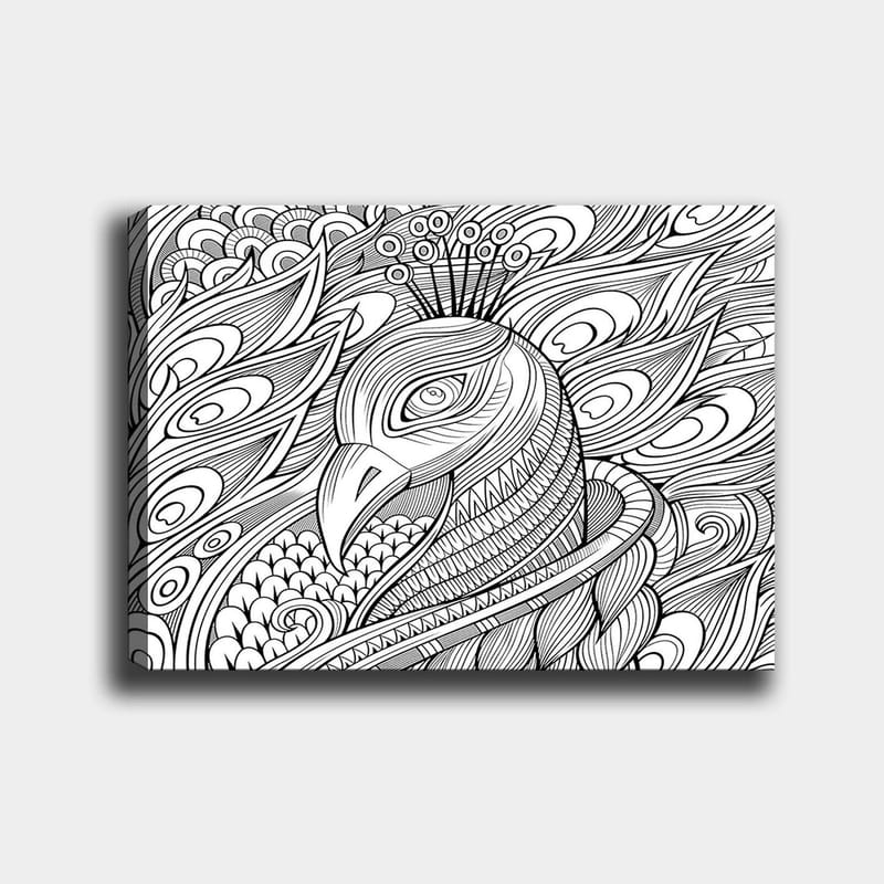 Dekorativ Canvastavla 30x40 cm - Vit|Svart - Inredning - Tavlor & konst - Canvastavlor