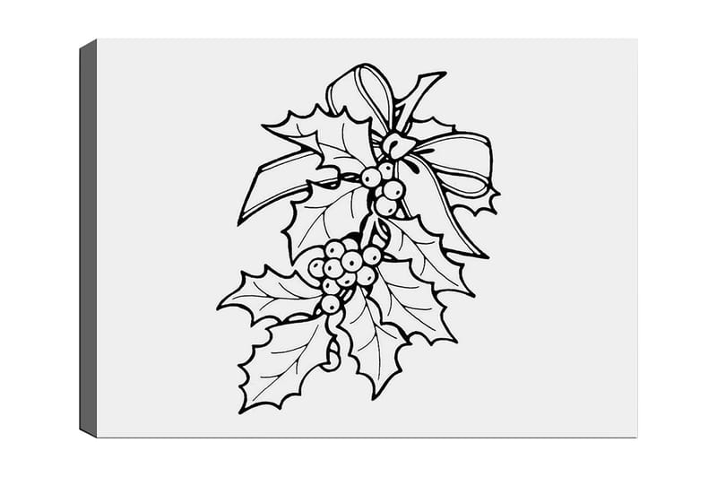 Dekorativ Canvastavla 30x40 cm - Vit|Svart - Inredning - Tavlor & konst - Canvastavlor